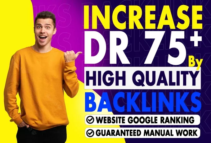 I will increase ahrefs domain rating dr 70 using authority SEO backlinks