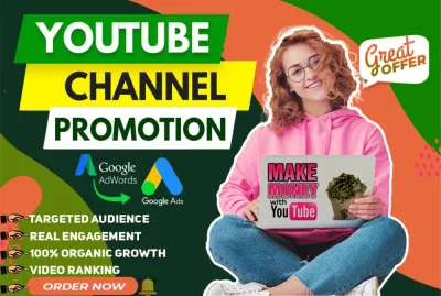 I will do organic youtube channel promotion and help you grow your channel