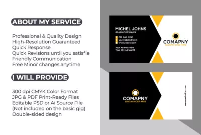 create modern business cards for your business